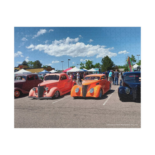 Labor Day Car Show Jigsaw Puzzle — Vintage Hot Rods 110–1014 Pieces