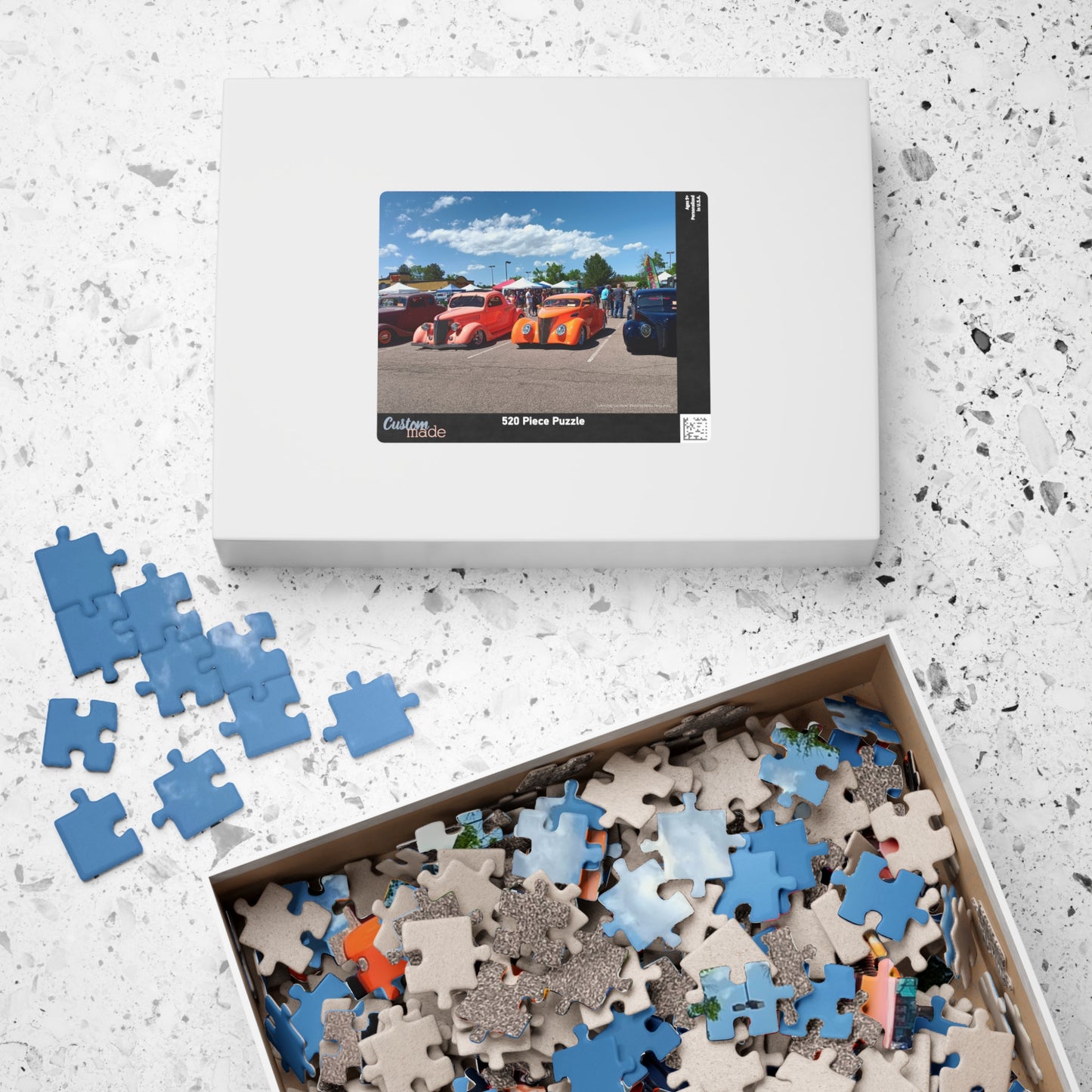 Labor Day Car Show Jigsaw Puzzle — Vintage Hot Rods 110–1014 Pieces