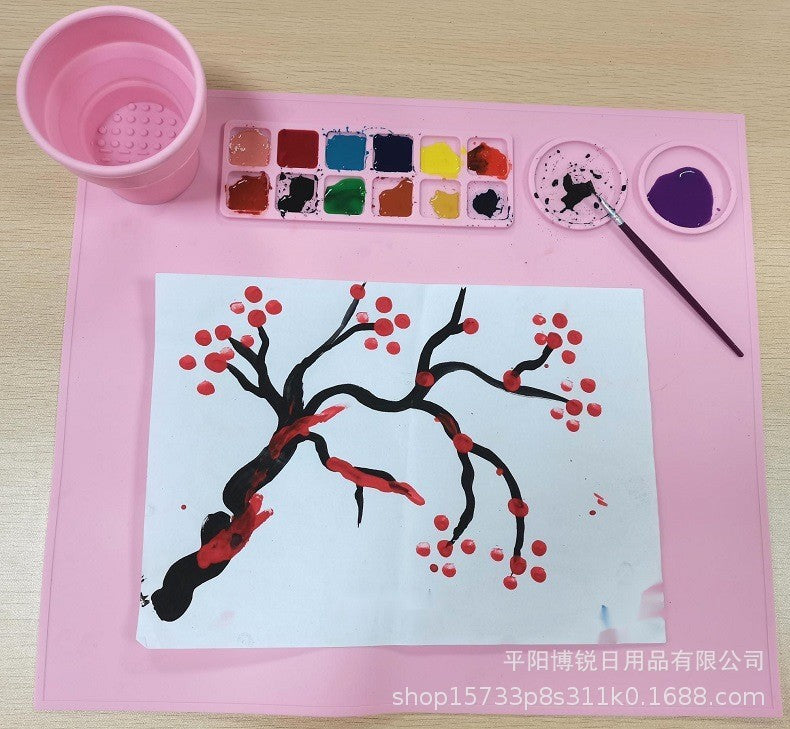 Silicone Painting Mat Painting Graffiti Mat Oil Painting Mat Hand-erasable Washable Art Painting Mat