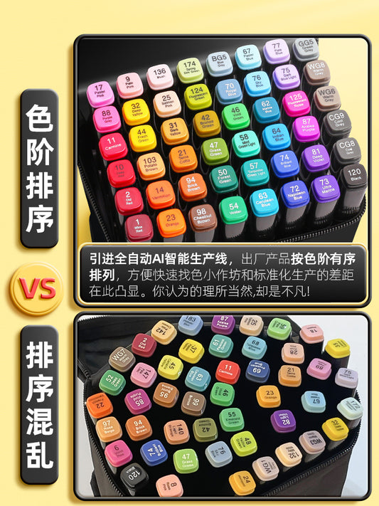 Marker Pen Set Oily Double-headed Primary School Students Art Students Can Add Ink
